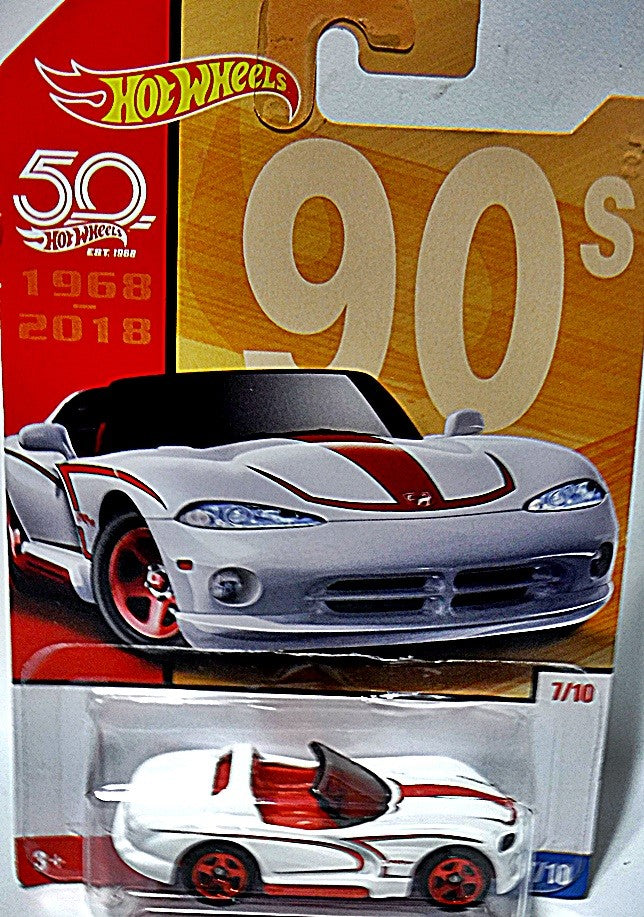 Hot Wheels 50th Anniversary Throwbacks -  Dodge Viper R/T-10