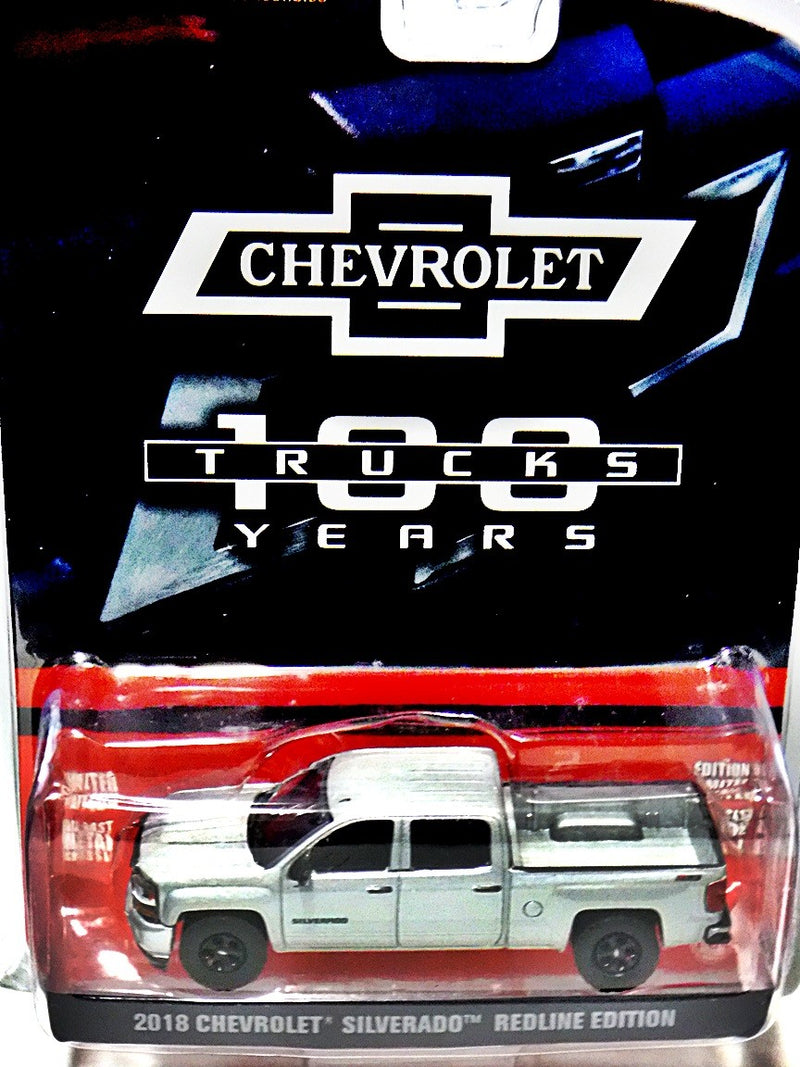 Greenlight Anniversary100th Green Machine Chase Truck Chevy Trucks Ann 2018 Chevrolet Silverado Redline Edition
