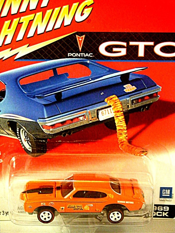 Johnny Lightning GTO - 1969 Pontiac GTO Judge Jolly Orange NHRA Race Car