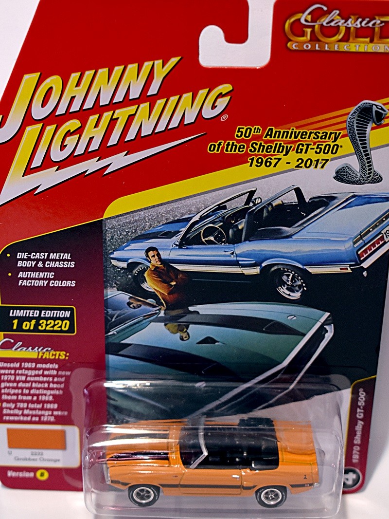 Johnny Lightning - 1970  Ford Mustang Shelby GT 500 Convertible