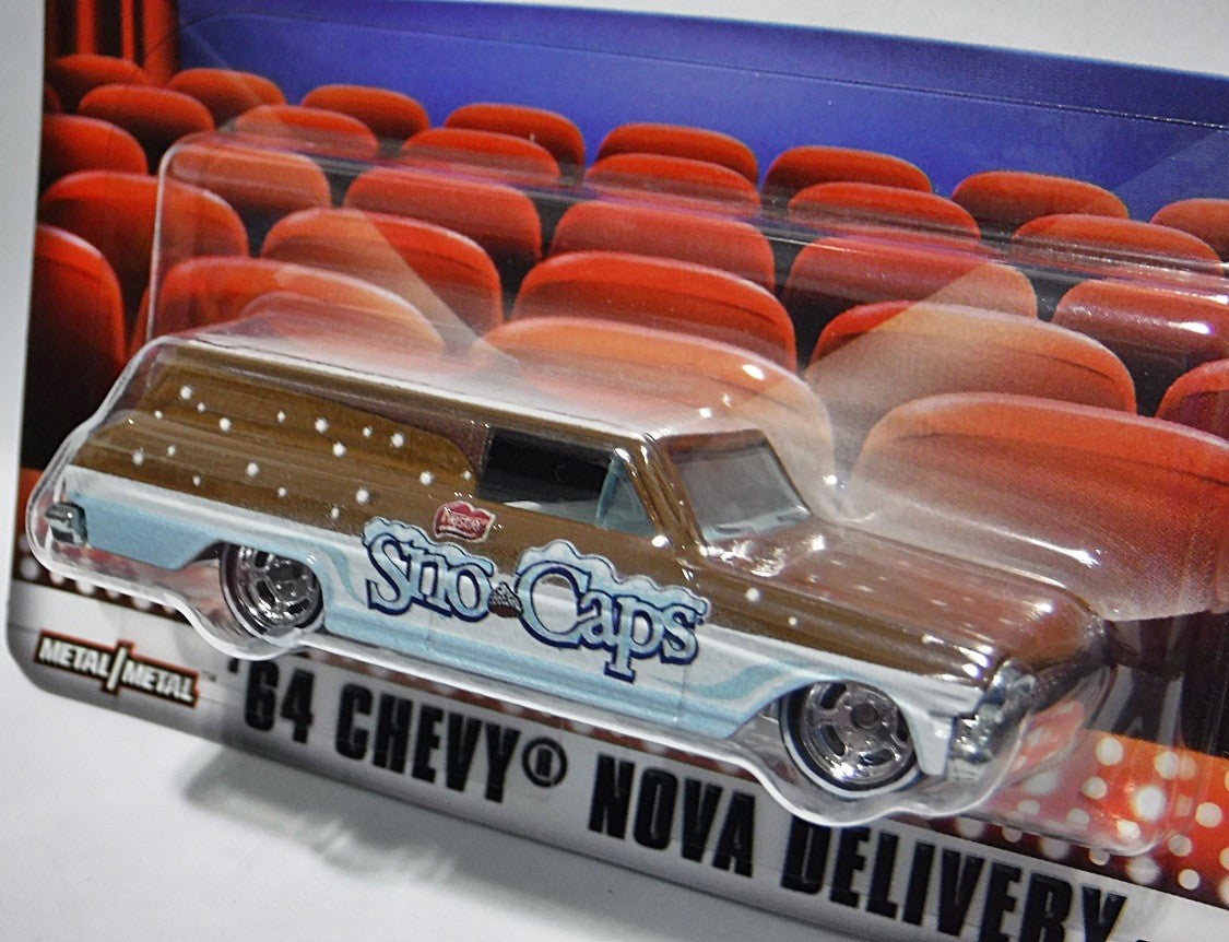 Hot Wheels Nostalgia Pop Culture Series - Sno Caps 1964 Chevrolet Nova Sedan Delivery