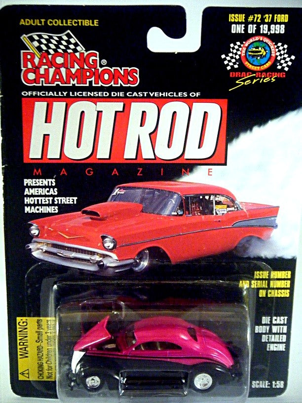 Racing Champions Hot Rod Magazine - 1937 Ford Coupe