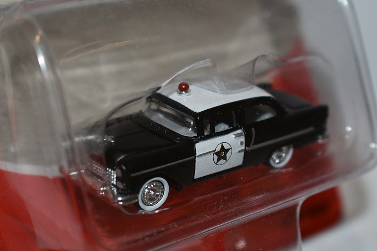 Classic Metal Works Mini Metals - HO Scale - 1955 Chevrolet Bel Air 2 Door Post Police Car