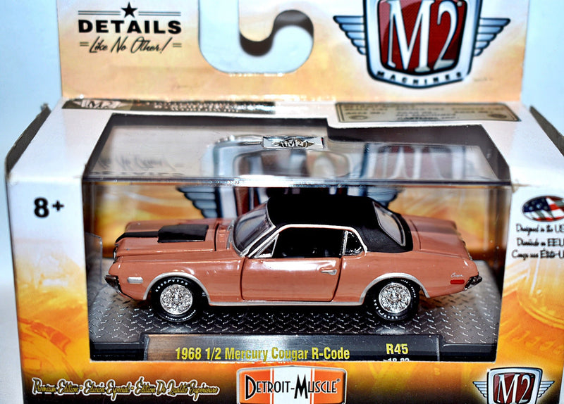M2 Machines Detroit Muscle - 1968 1/2 Mercury Cougar R-Code