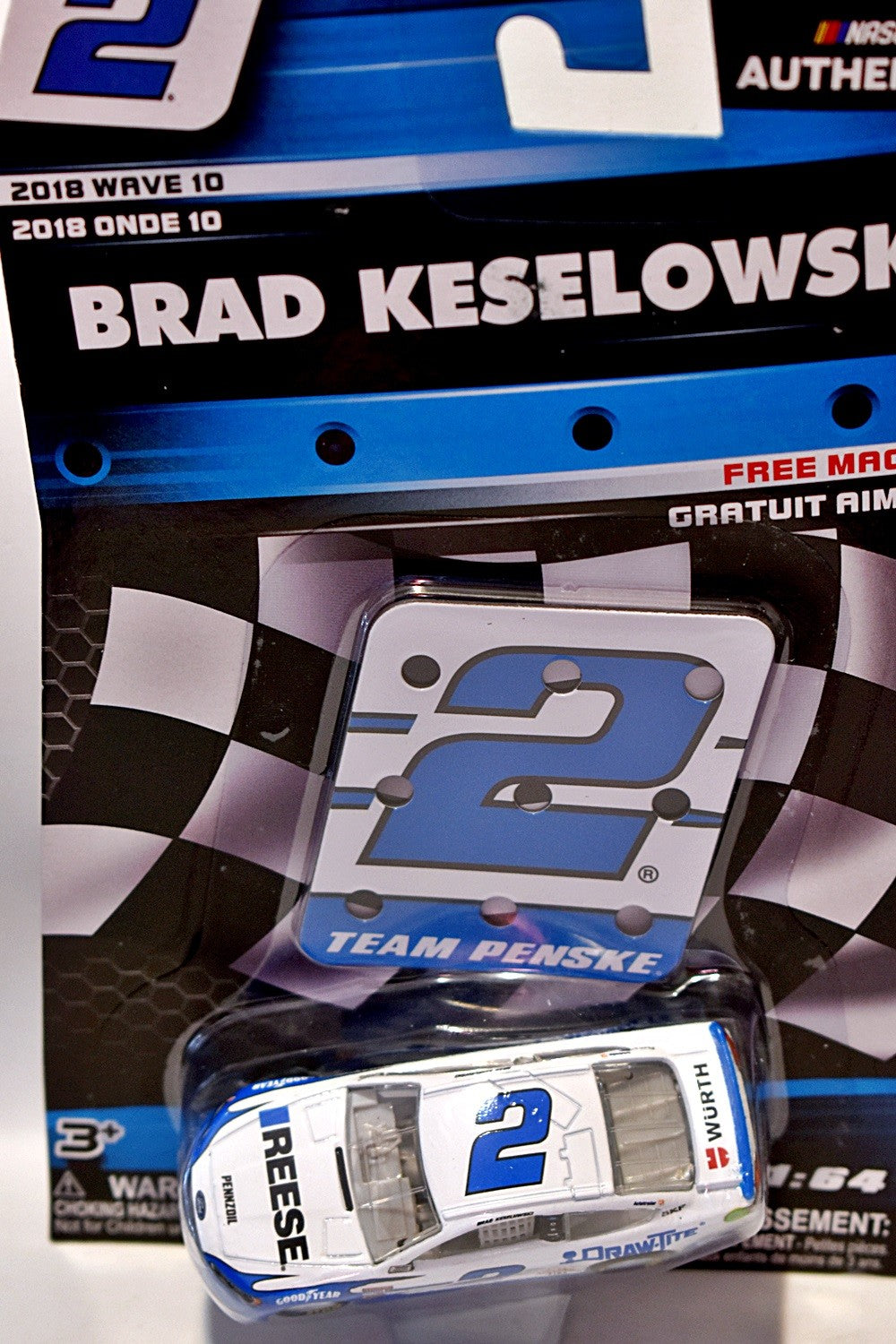 NASCAR Authentics -  Brad Keselowski Wurth Ford Fusion