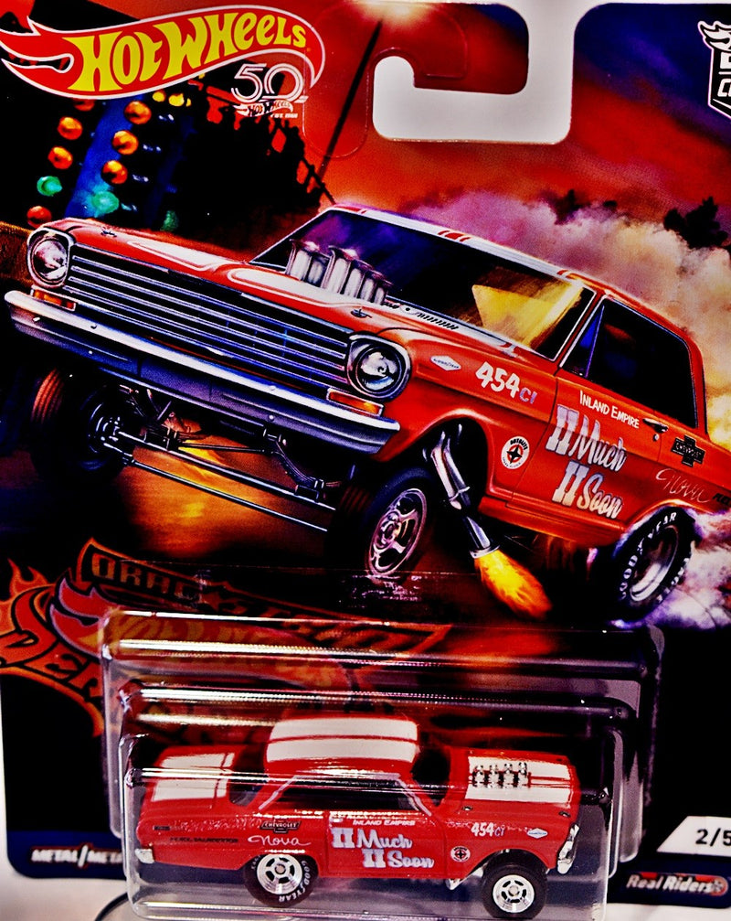 Hot Wheels Car Culture Dragstrip Demons - 1963 Chevy Nova II Much II Soon
