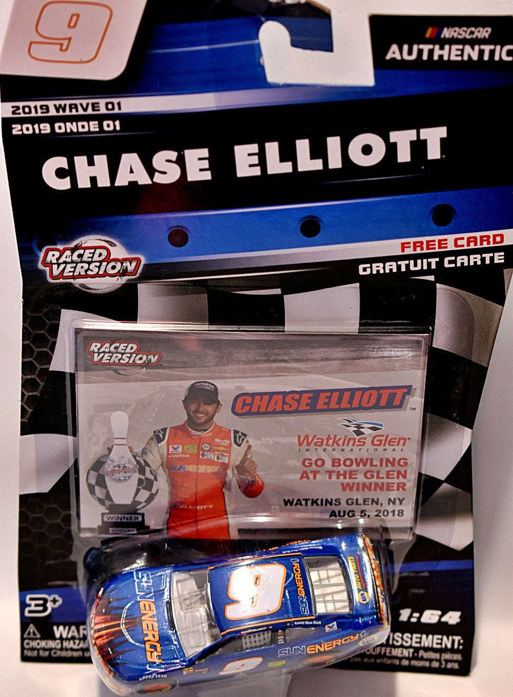 Lionel  NASCAR Authentics -  Chase Elliott Watkins Glen winning Sun Energy Chevrolet Camaro