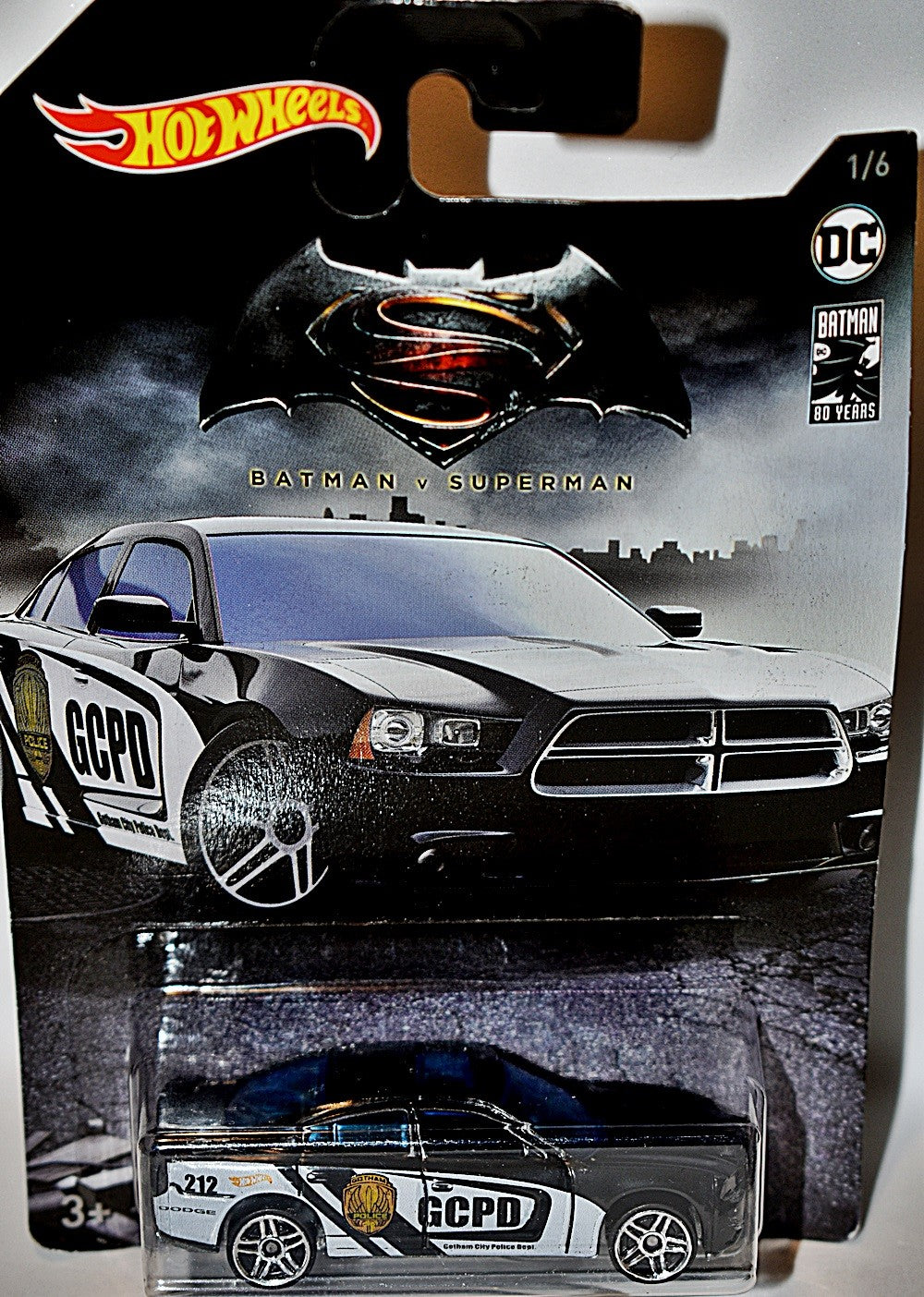 Hot Wheels - Batman - Gotham City PD Dodge Charger Police Pursuit Car
