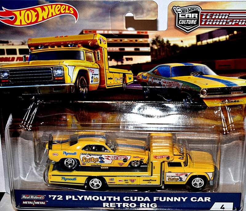 Hot Wheels Car Culture - Team Transport - The Snake  Don Prudhomme Race Team