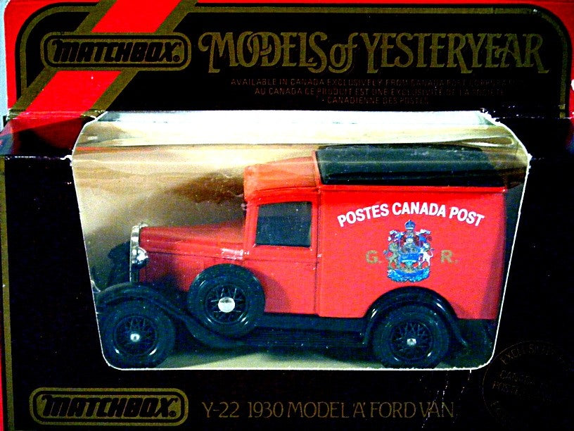 Matchbox Models of Yesteryear - Canada Post 1930 Ford Model A Van 