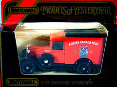 Matchbox Models of Yesteryear - Canada Post 1930 Ford Model A Van 