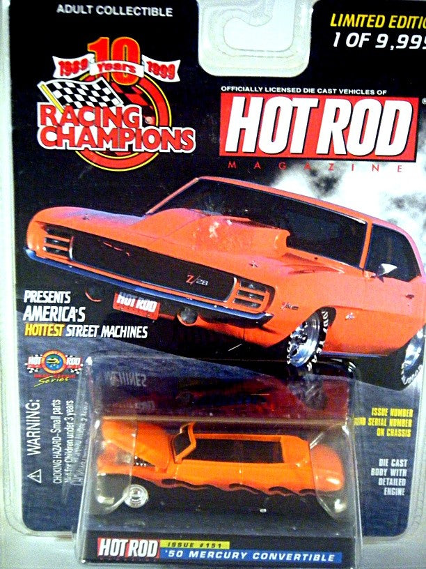 Racing Champions Hot Rod Magazine - 1950 Mercury Convertible