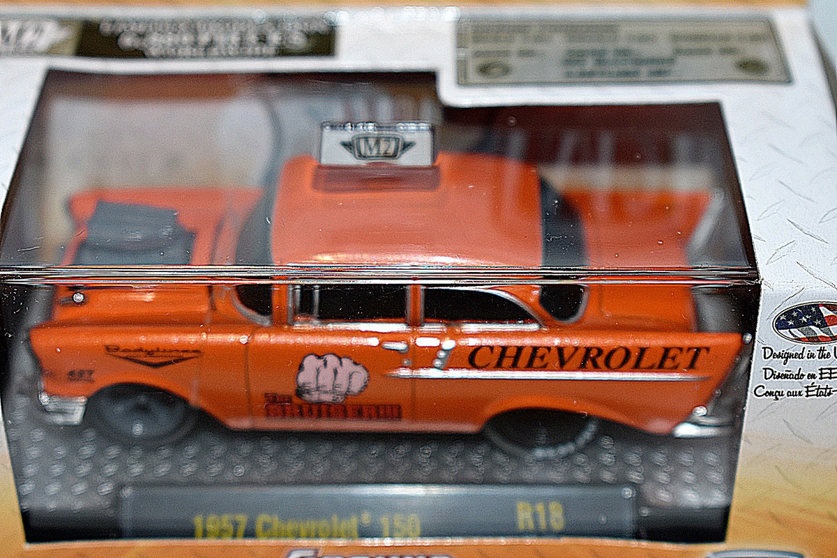 M2 Machines Ground Pounders - "The Bruiser" 1957 Chevrolet 150 2 Door Post