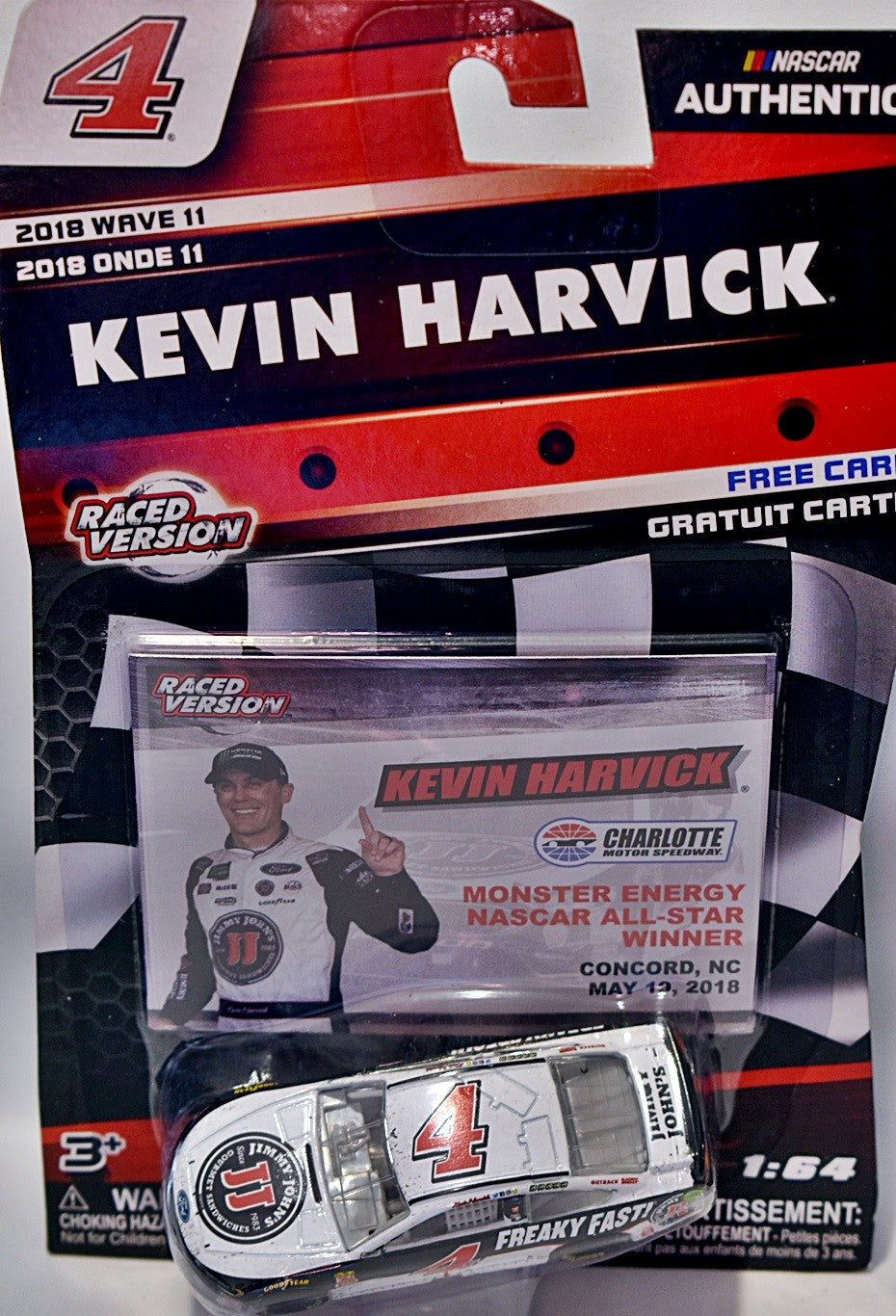 NASCAR Authentics - Charlotte All Star Winning Car - Kevin Harvick Jimmy John's Freaky Fast Ford Fusion