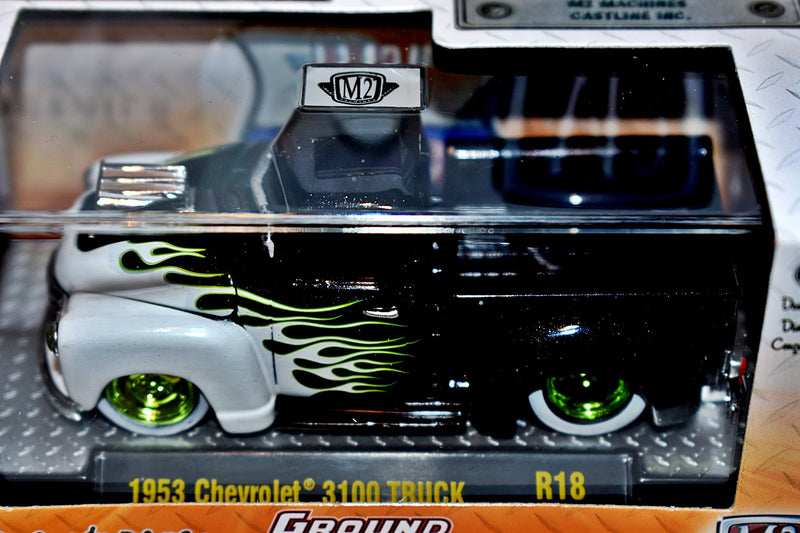M2 Machines - Ground Pounders - 1953 Chevy 3100 Hot Rod Pickup Truck