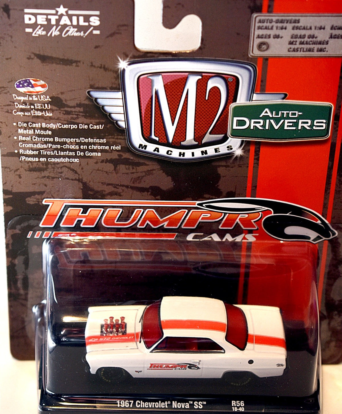 M2 Machines Drivers  Thumper Cams 1967 Chevrolet Nova SS