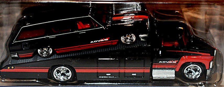 Hot Wheels Car Culture - Team Transport - Advan - Nissan Skyline Station Wagon and Flatbed Wrecker