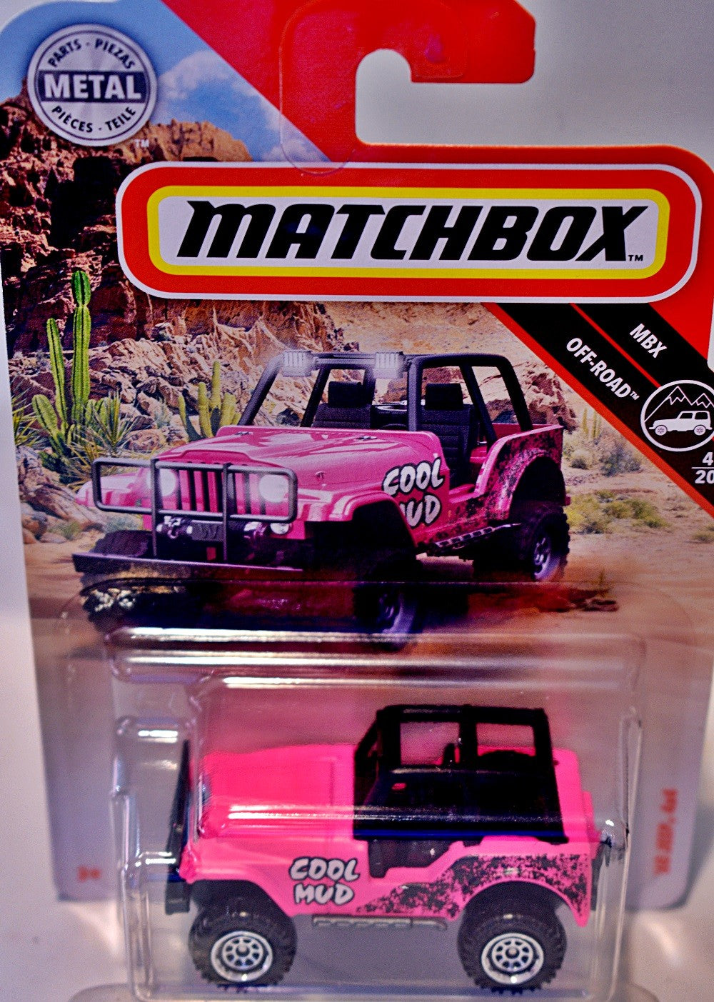 Matchbox - One for the Ladies! Hot Pink Jeep 4x4 Cool Mud