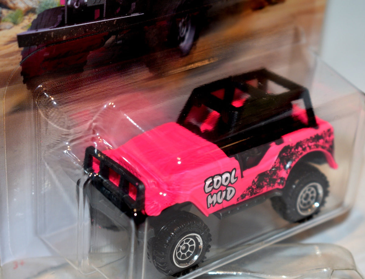 Matchbox - One for the Ladies! Hot Pink Jeep 4x4 Cool Mud