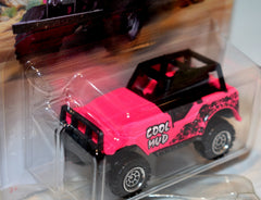 Matchbox - One for the Ladies! Hot Pink Jeep 4x4 Cool Mud