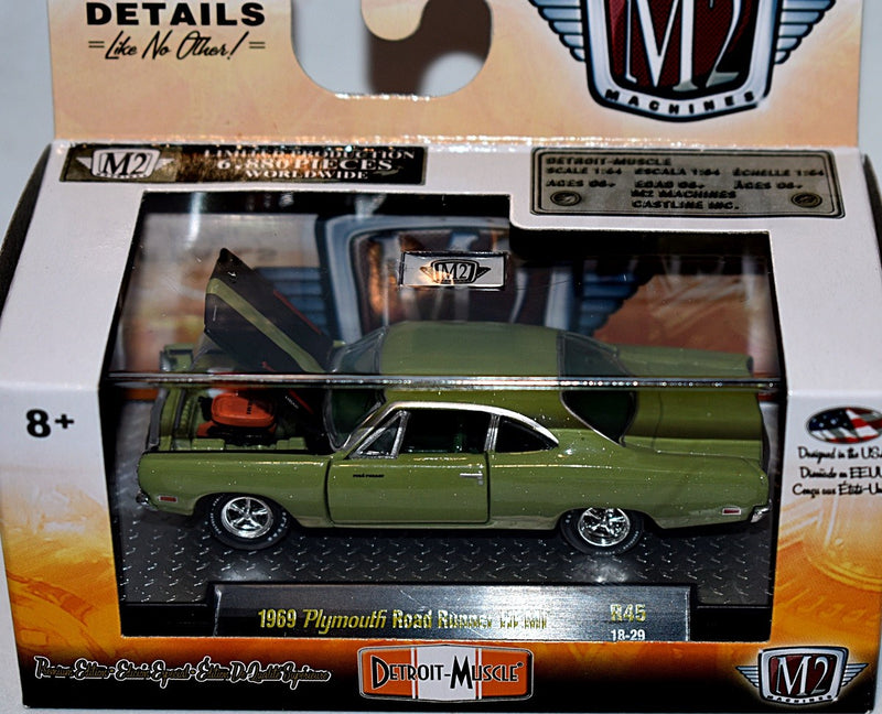 M2 Machines Detroit-Muscle 1969 Plymouth Road Runner