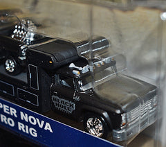 Hot Wheels Car Culture - Team Transport - 1966 Chevy "Super Nova" Gasser and Dodge Flatbed Race Hauler