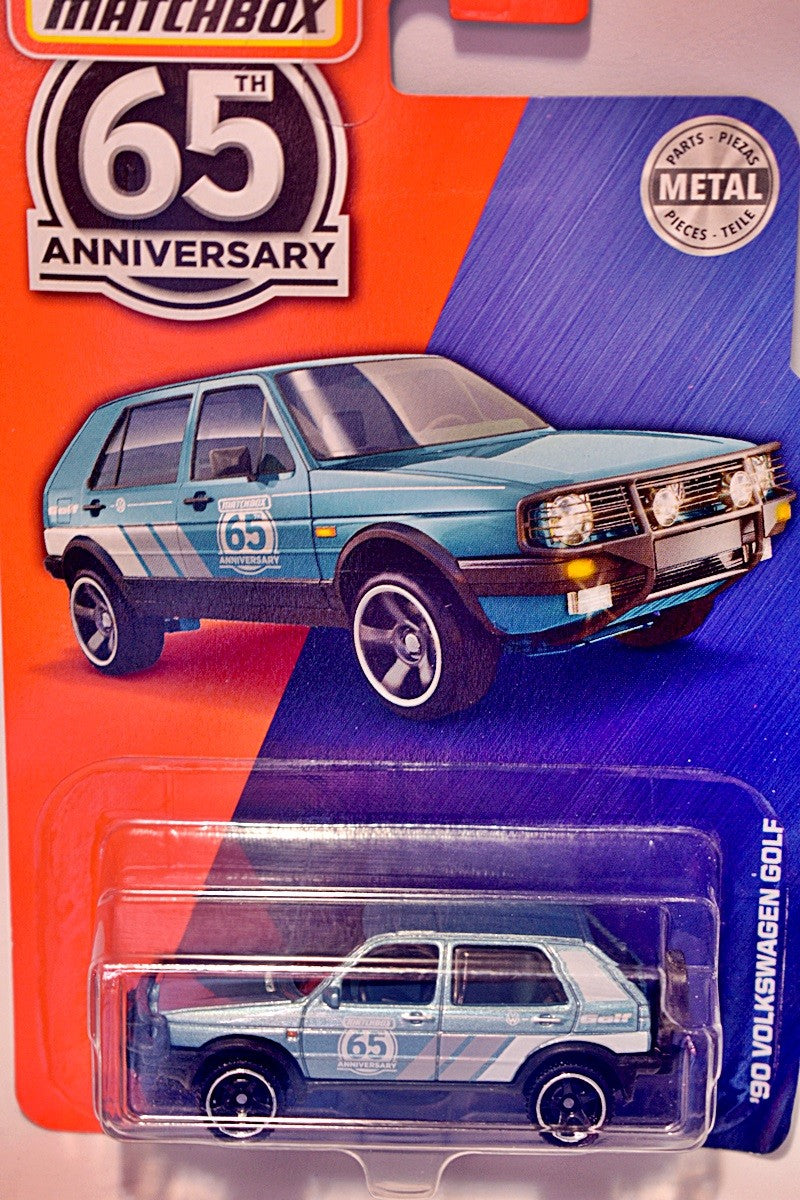 Matchbox -  Sapphire Blue 65th Anniversary Chase Vehicle - Volkswagen Golf