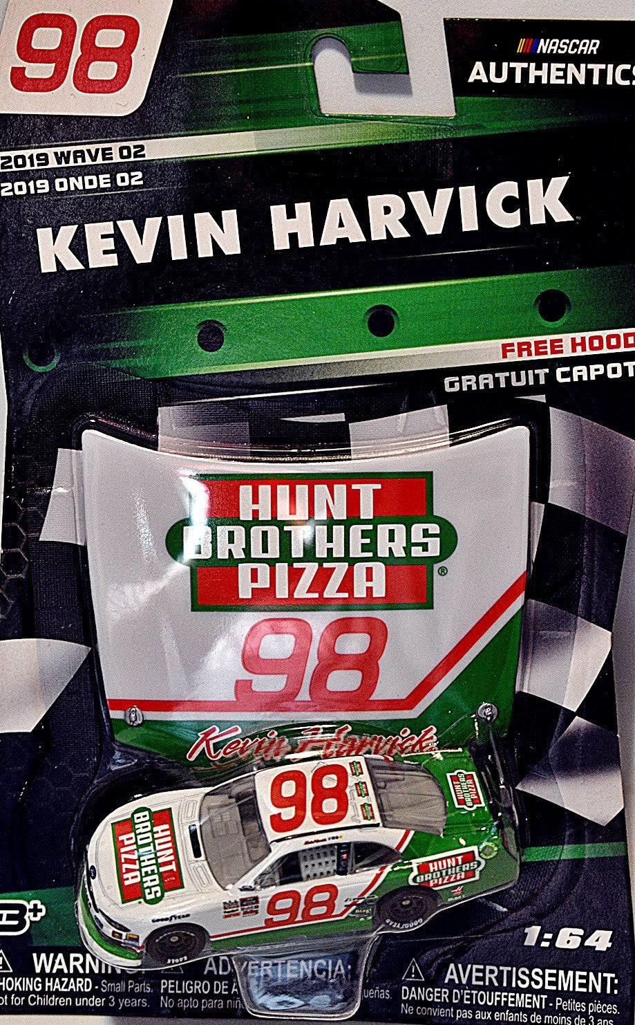 NASCAR Authentics -  Kevin Harvick Hunts Brothers Pizza Ford Mustang