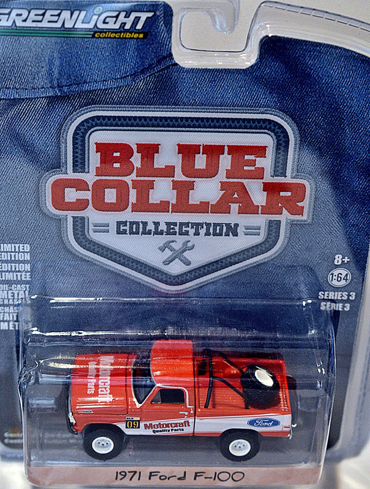 Greenlight - Blue Collar - Motorcraft 1971 Ford F-100 Race Truck