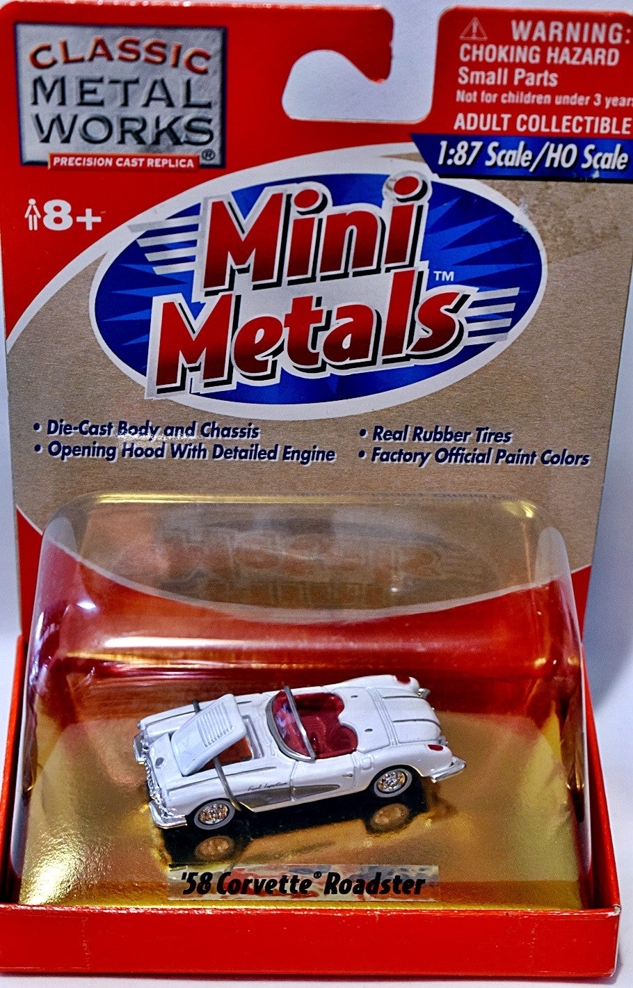 Classic Metal Works Mini Metals - HO Scale - 1958 Chevrolet Corvette