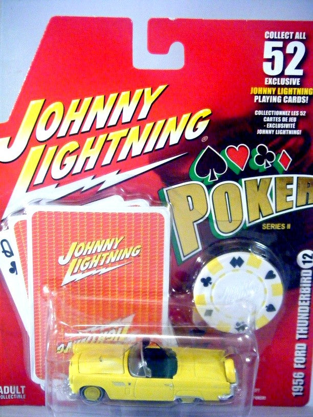 Johnny Lightning Poker - 1956 Ford Thunderbird