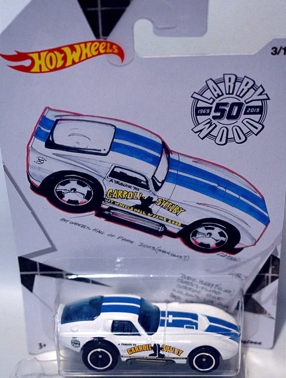 Hot Wheels Larry Wood 50th Anniversary set - Carroll Shelby Tribute Daytona Coupe