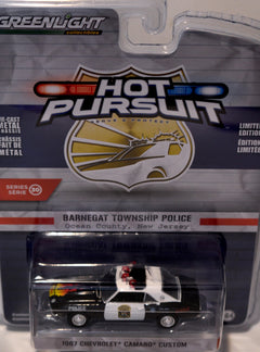 Greenlight Hot Pursuit  -  Barnegat Township NJ 1968 Chevrolet Camaro Police Car (error package)