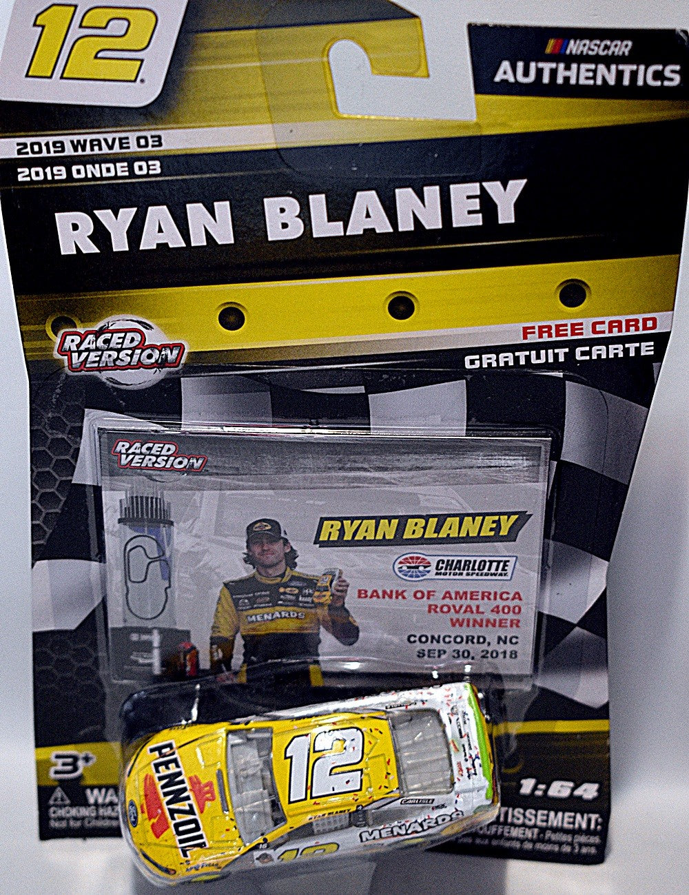 NASCAR Authentics - Ryan Blaney Pennzoil Ford Fusion