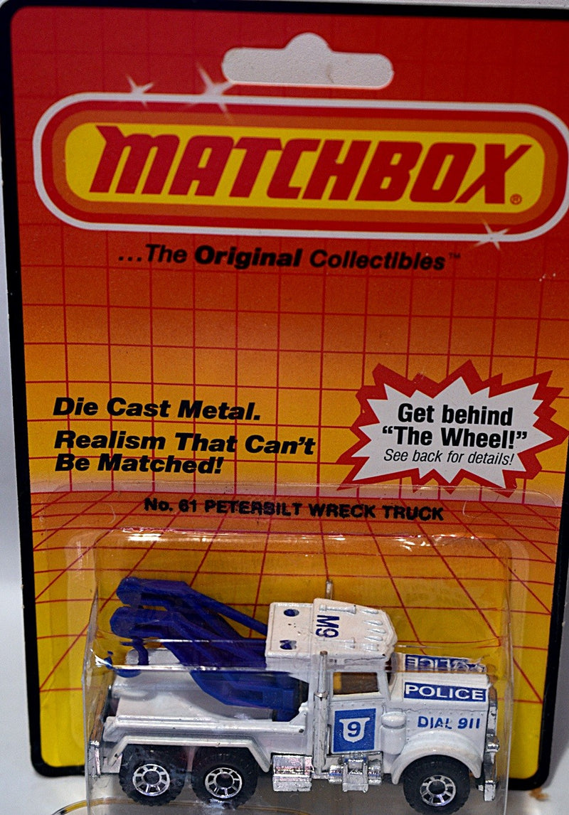 Matchbox Peterbilt HD Police Tow Truck - Wrecker