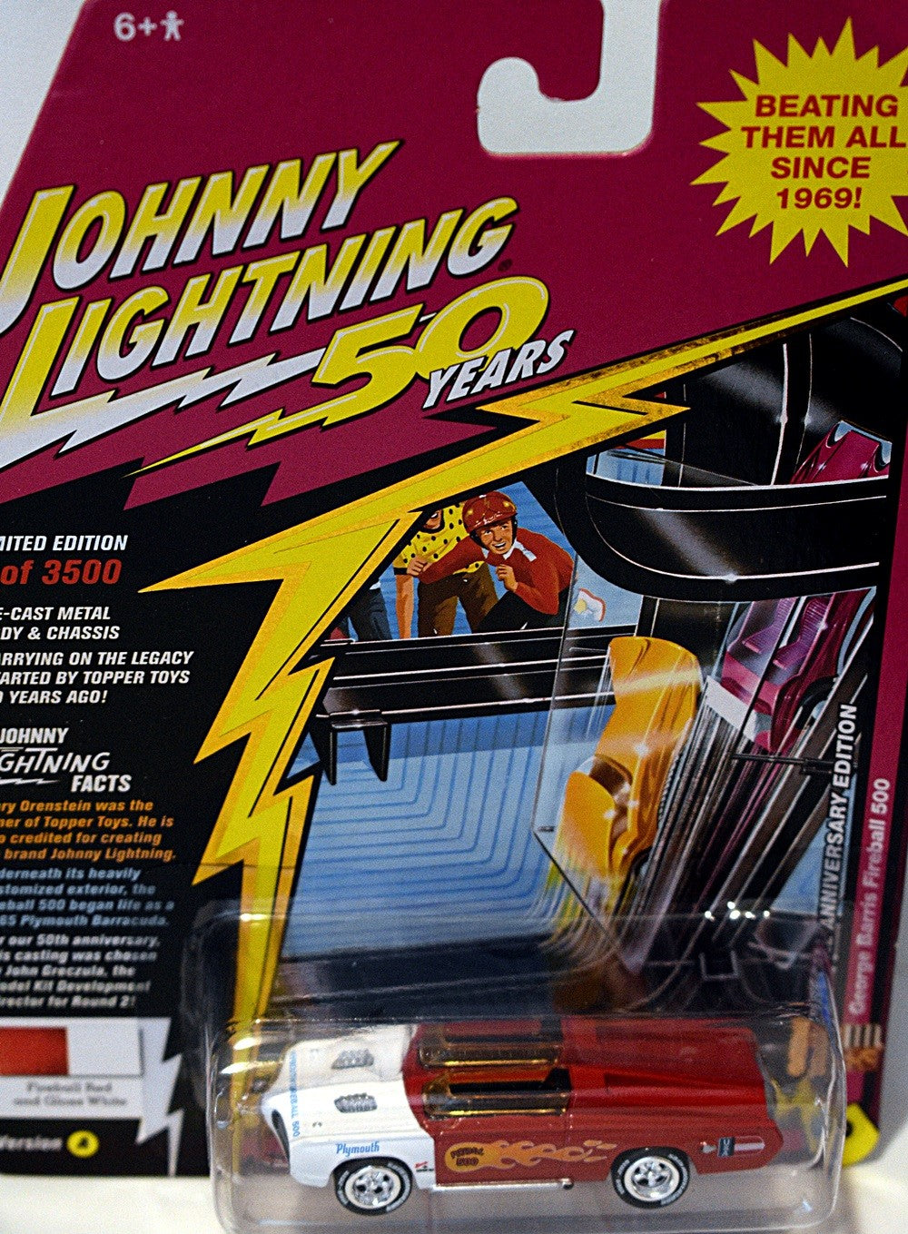 Johnny Lightning - 50th Anniversary - MOPAR Fireball 500 Barracuda Concept Car
