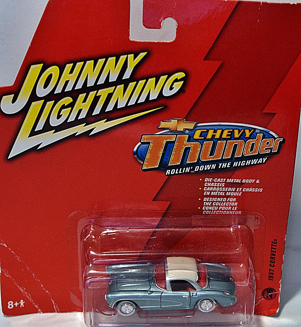 Johnny Lightning Chevy Thunder - 1957 Chevrolet Corvette with Top