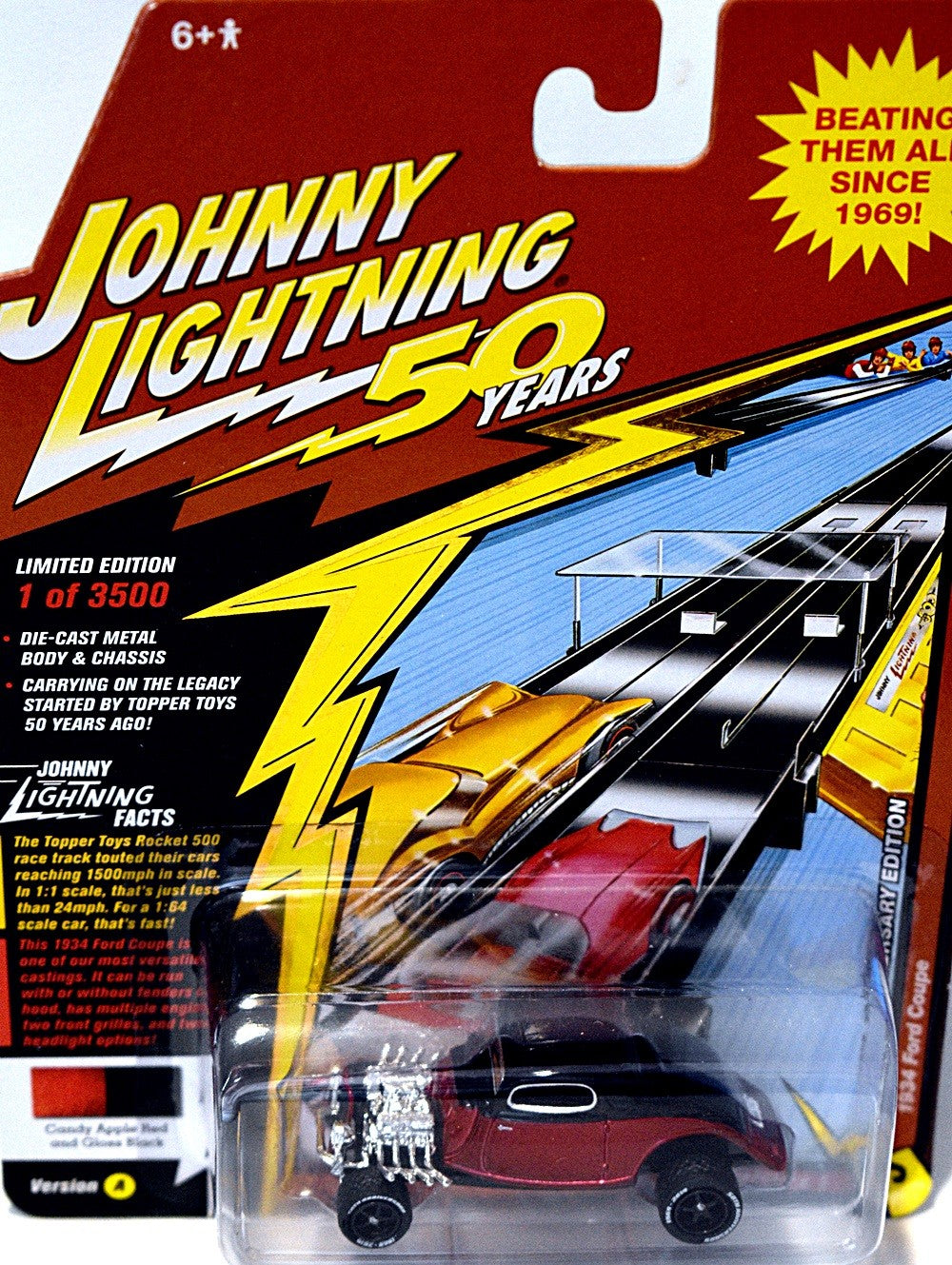 Johnny Lightning - 50th Anniversary - 1934 Ford Hot Rod Coupe