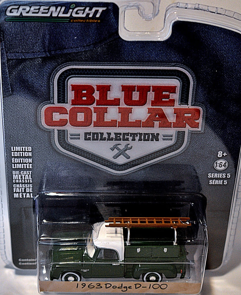 Greenlight - Blue Collar -1963 Dodge D-100 Contractors Truck