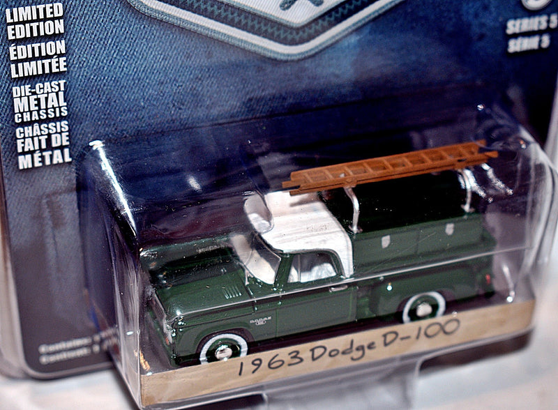 Greenlight - Blue Collar -1963 Dodge D-100 Contractors Truck