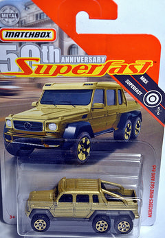Matchbox 50th Anniversary Superfast Gold Chase Vehicles - Mercedes Benz G63 AMG 6x6 Truck