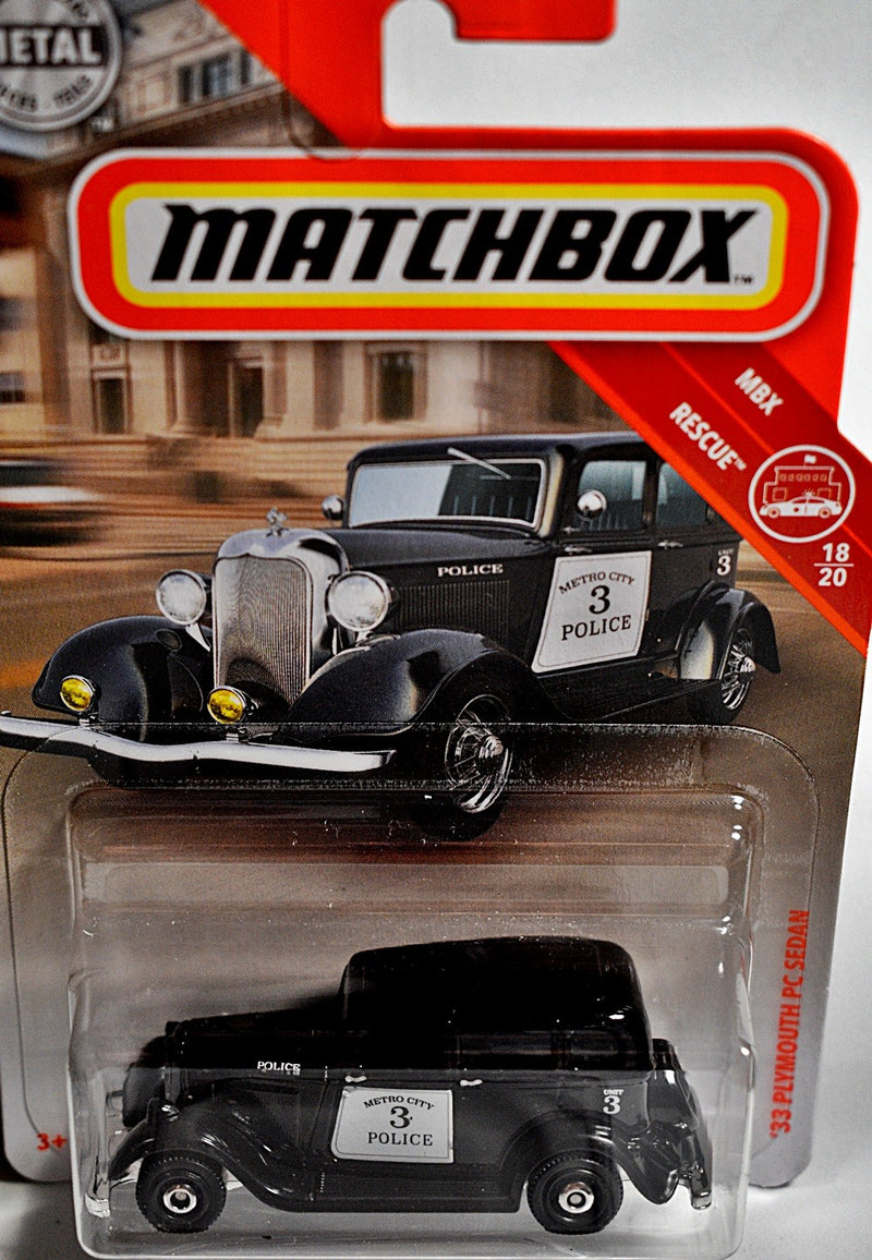 Matchbox - 1933 Plymouth Sedan Police Car