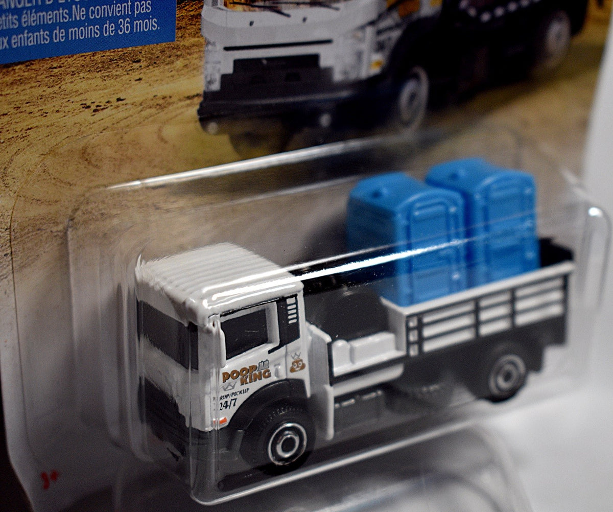 Matchbox - Port A John Delivery Truck - Poop King