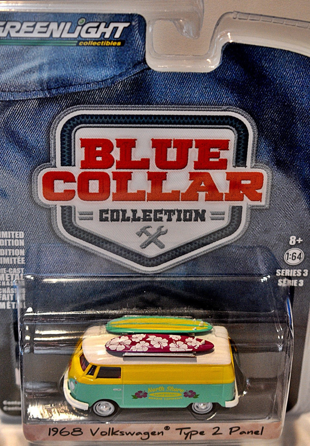 Greenlight - Blue Collar - 1968 Volkswagen Type 2 Panel Van - North Shore Surfboard Repair Co