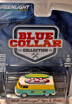 Greenlight - Blue Collar - 1968 Volkswagen Type 2 Panel Van - North Shore Surfboard Repair Co