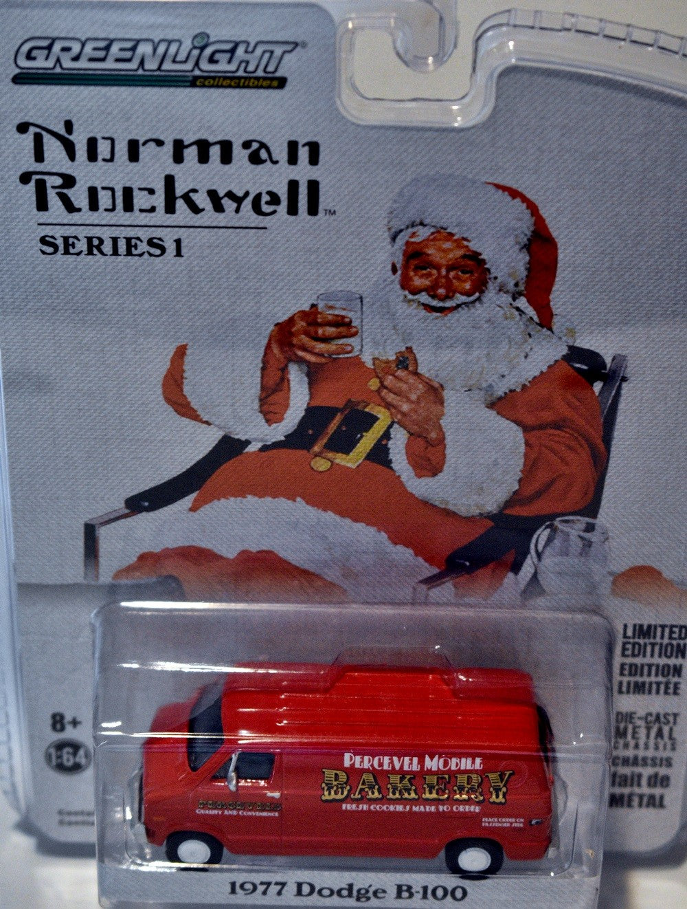 Greenlight - Norman Rockwell - 1977 Dodge B-100 Percevel Mobile Bakery Truck