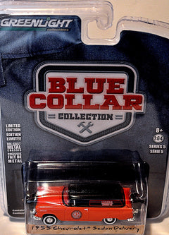 Greenlight - Blue Collar - Marvel Mystery Oil - 1955 Chevrolet Sedan Delivery