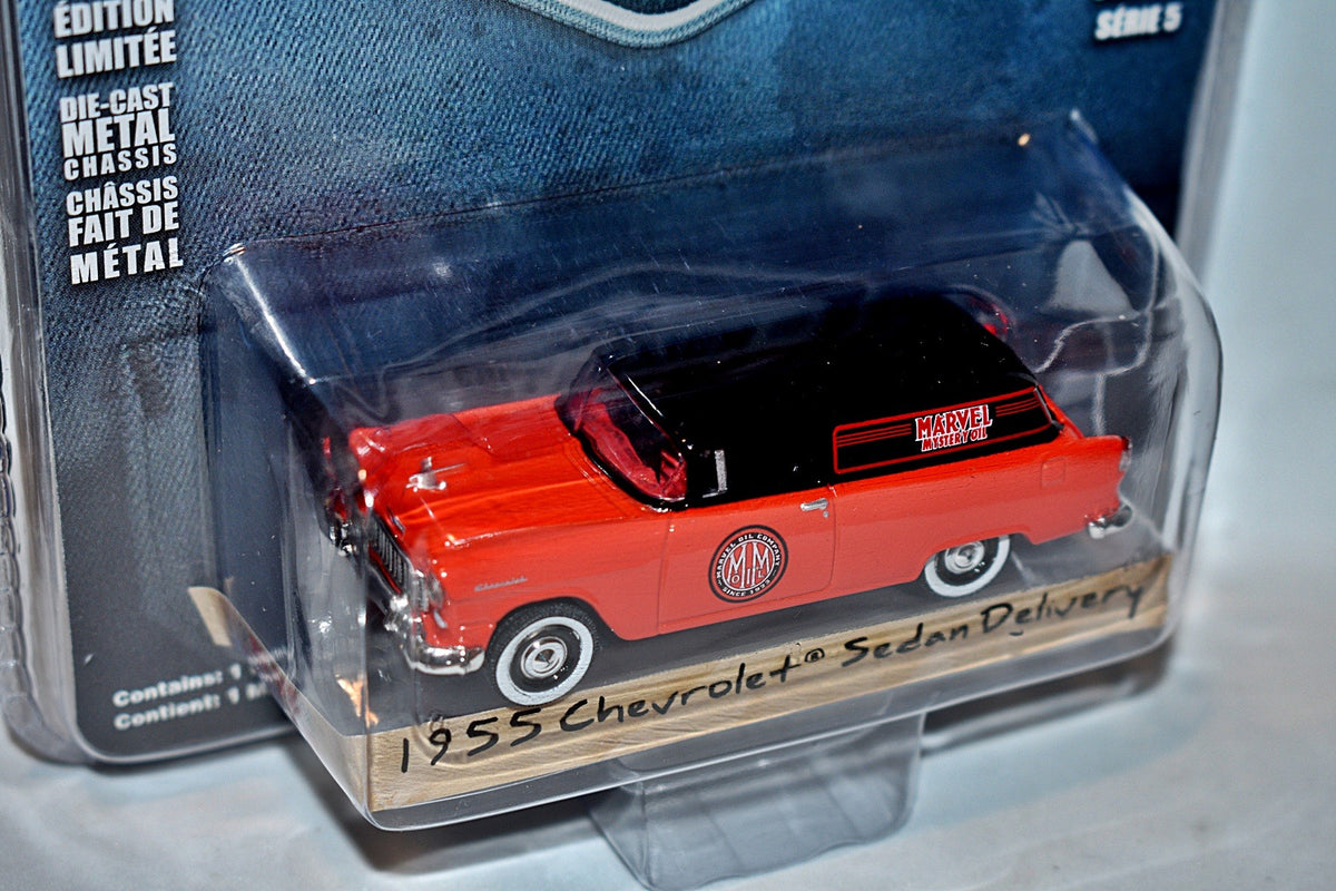 Greenlight - Blue Collar - Marvel Mystery Oil - 1955 Chevrolet Sedan Delivery