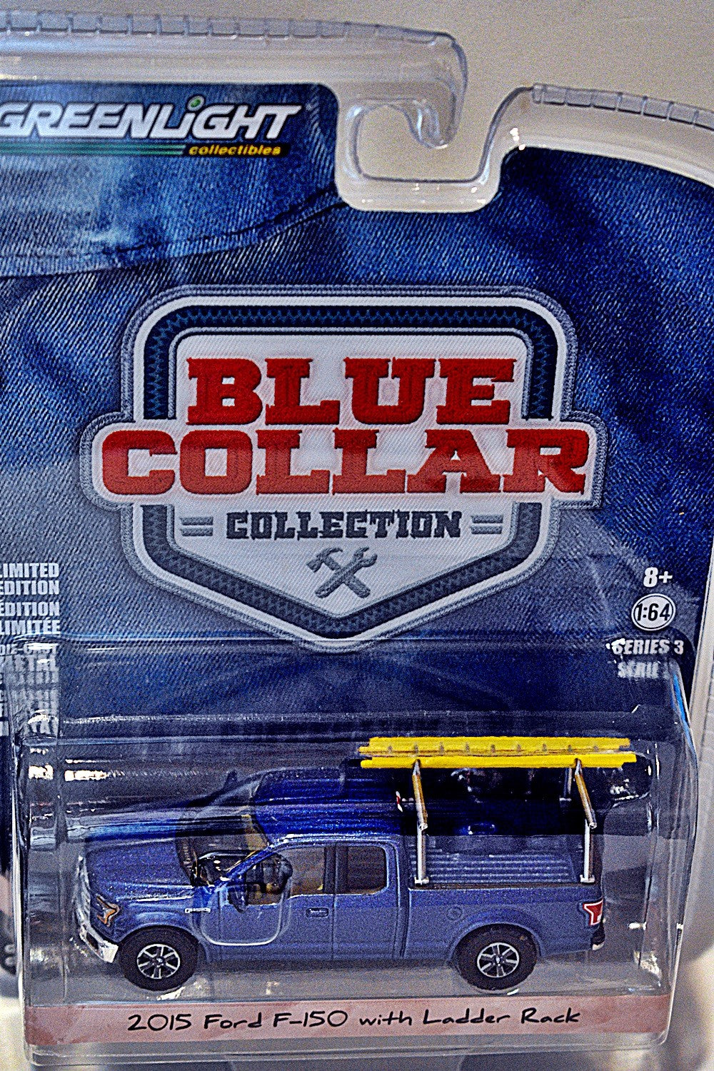 Greenlight - Blue Collar - Ford F-150 Contractors Truck with Ladder Rack