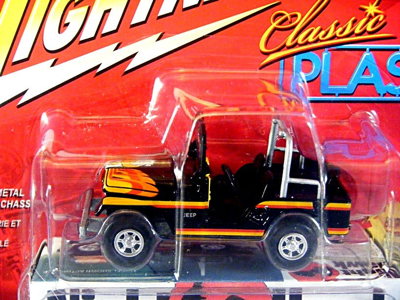 Johnny Lightning Classic Plastic - 1966 Jeep CJ-5 Night Hawk